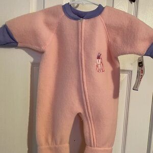 NWT Pink Double Sides Fleece Sleeper